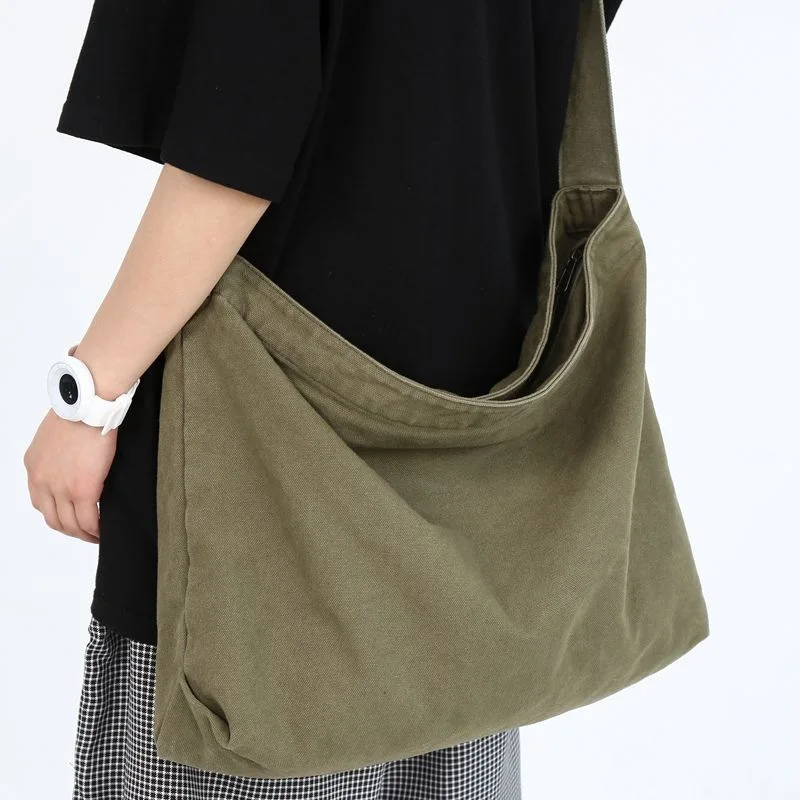 Herbst Neue Saison Japanischen Stil Umhängetasche Messenger Tasche Leinwand Tasche Verdickt Robust männer Retro
