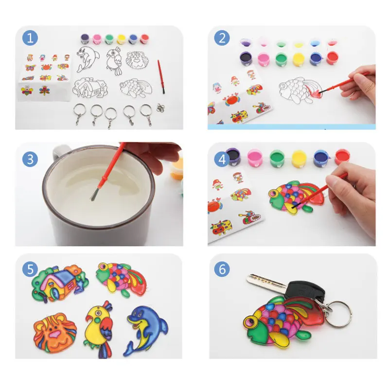 Children's DIY Suncatcher Painting Kit 5