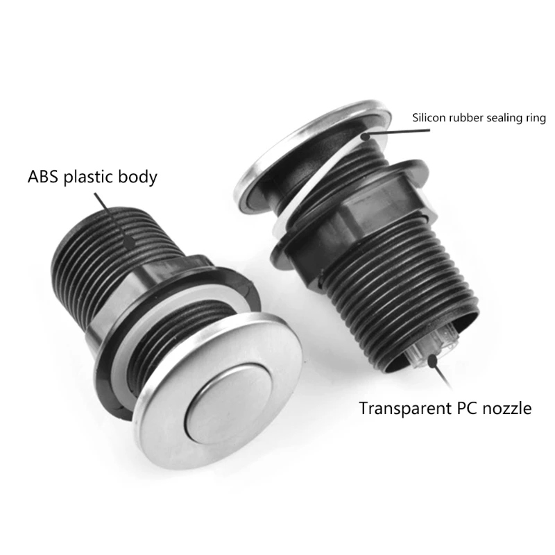 Professional Garbage Disposal Turn On/Off Sink Top Air Switch Kit for Any Garbage Disposal Unit and Bathtub 4