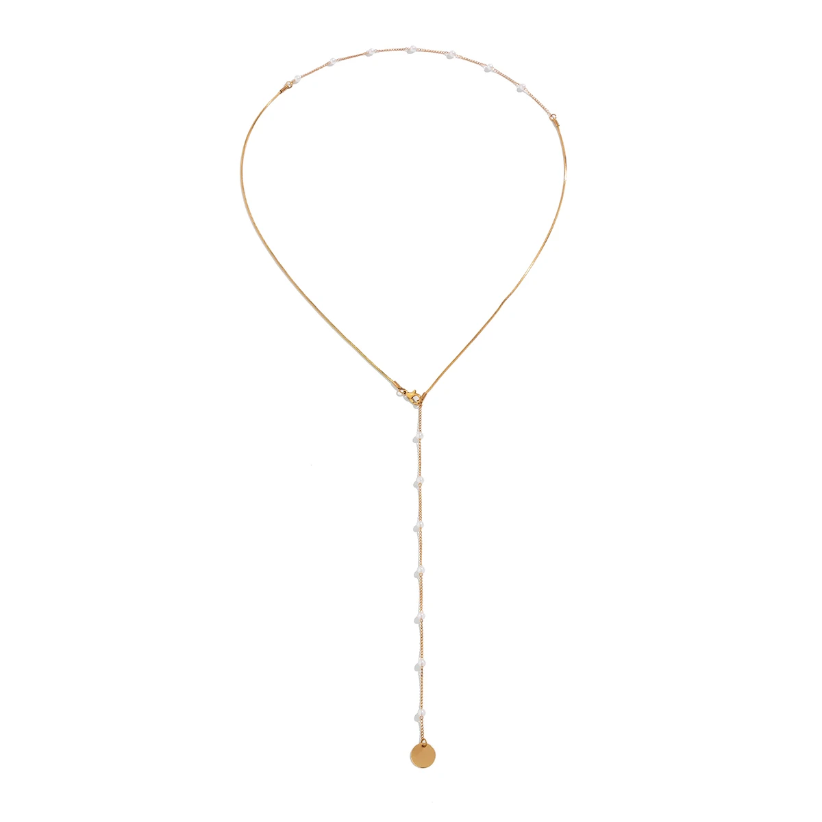 Collana lunga con catena sul petto Sexy per le donne collana con ciondolo con paillettes a forma di stella con ciondolo a forma di serpente senza schienale  36