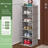 6 layers Standing Shoe Rack Dustproof Shoes Cabinet Assemble Shoe Organizer Shelf Top-quality Corner Closet Holder 3