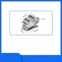 50/20 clips pour panneaux solaires, adaptés aux câbles en acier inoxydable de 2x6 mm, utilisés pour les remorques photovoltaïques, clips pour fils photovoltaïques 1