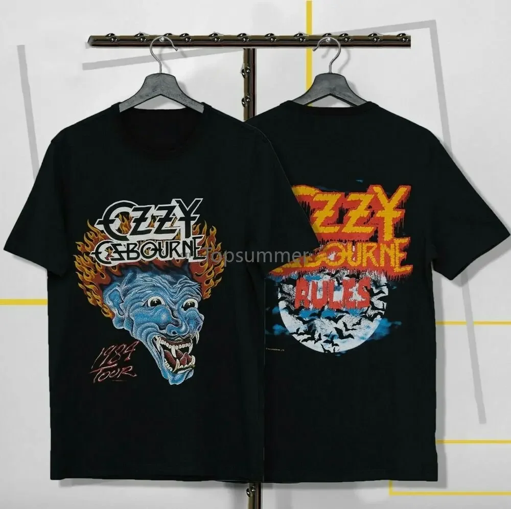 

Ozzy Osbourne 1984 Tattoo Tee Vintage Rare Concert Tour Rock Band T Shirt