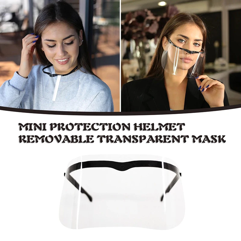 Reusable Protective Mask Face Shield For Adults Anti-Fog Anti-Splash Transparent Food Mouth Nose Kitchen Tools | Дом и сад