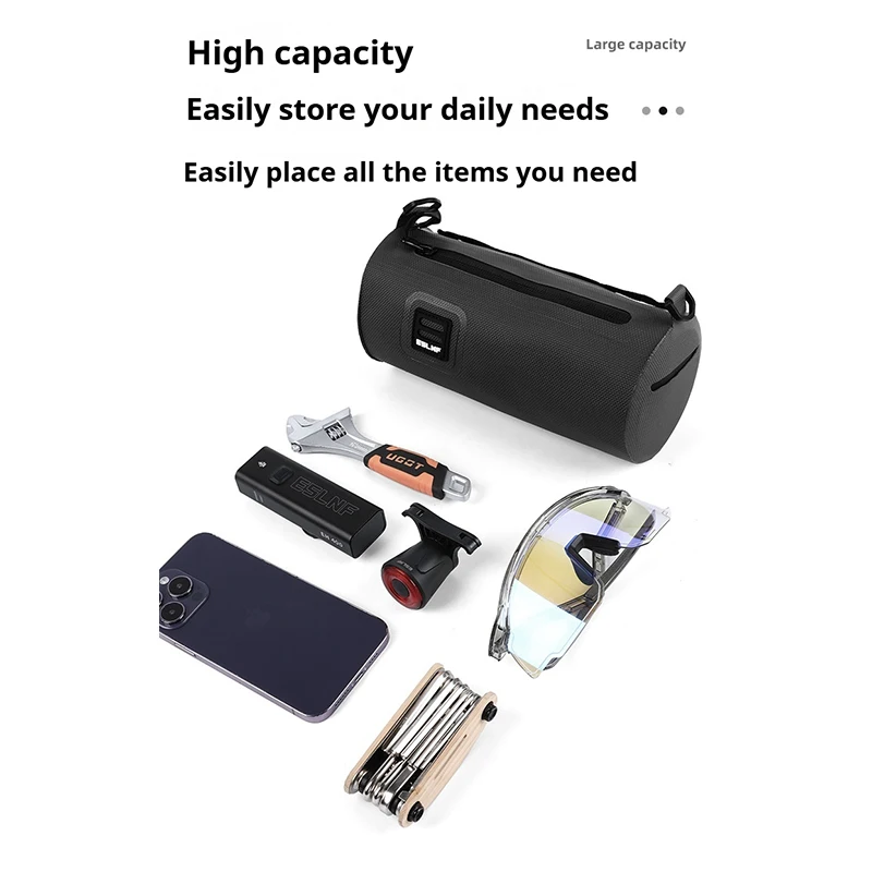 Enhanced Bike Bag - Portable, Multi-purpose, Large Capacity Handlebar and Shoulder Bag
