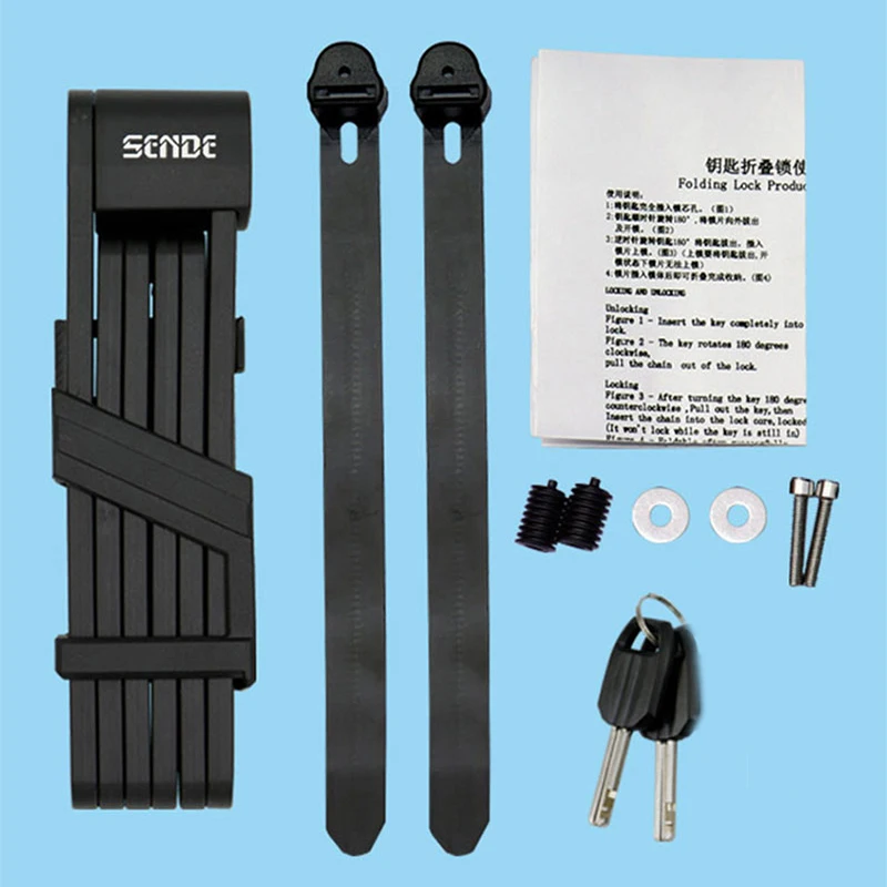 Folding Bike Chain Lock Anti-Theft 6