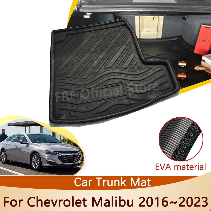 

Trunk Mat For Chevrolet Malibu 2016~2023 2021 2020 2019 2018 2017 MK9 Accessories Floor Tray Waterproof Liner Cargo Boot Carpet