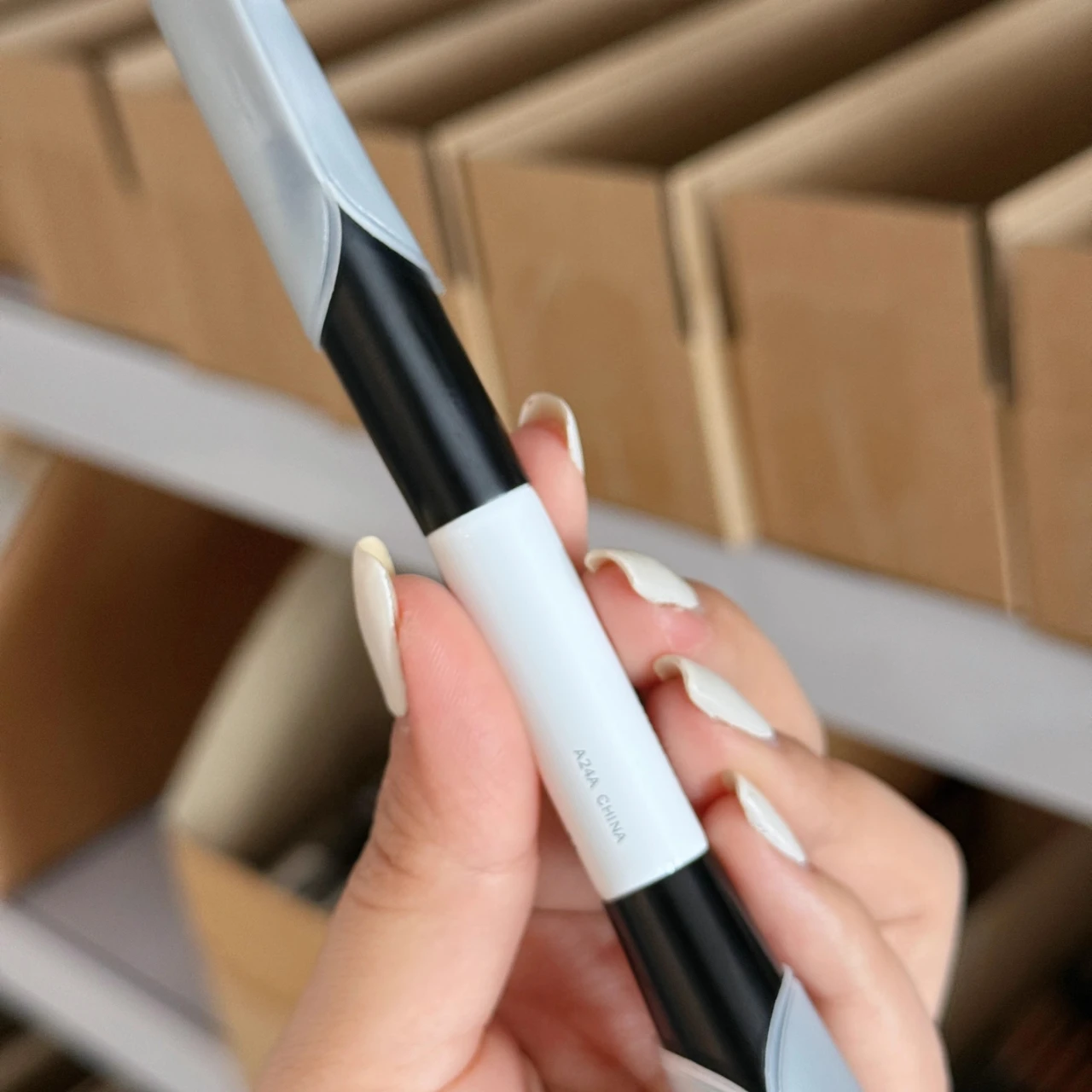 فرشاة مكياج F4 2 في 1 هايلايت أحمر الخدود، فرشاة أ...