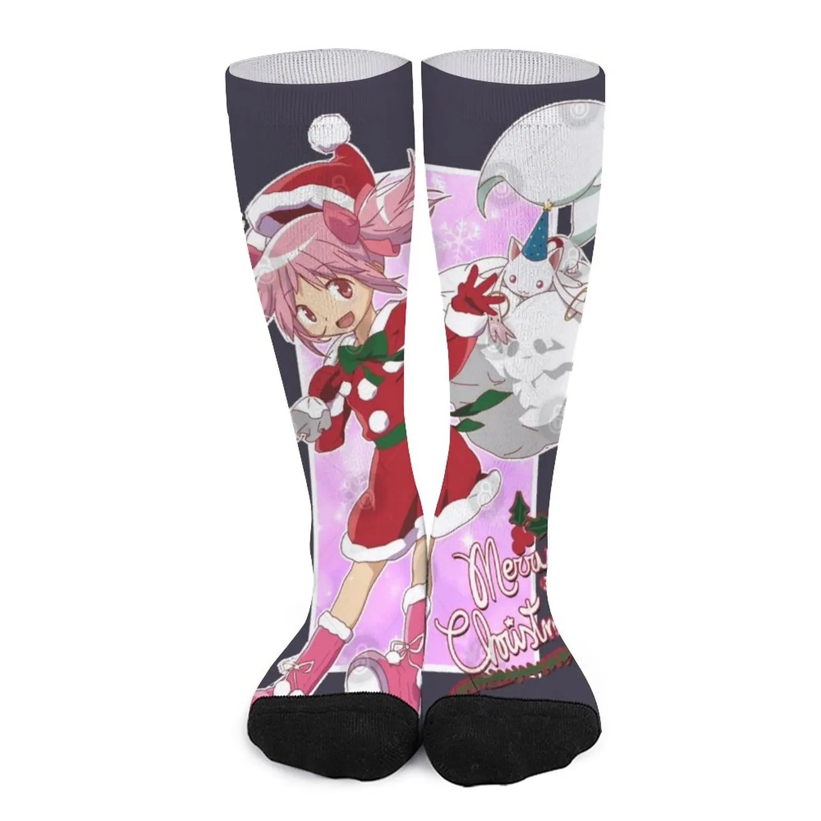 Nice Keepsake Puella Magi Madoka Magica Anime Gifts Movie Fan Socks Funny socks Ankle socks woman anime puella magi madoka magica tabletop card case japanese game storage box case collection holder gifts cosplay