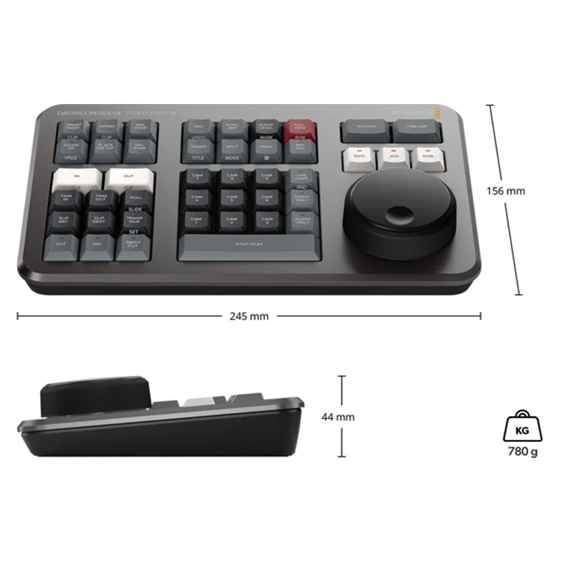 Blackmagic Design Da Vinci Resolve Speed Editor Keyboard