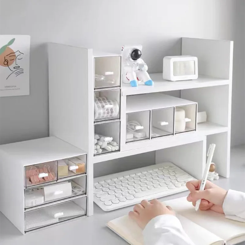 Desktop Organizer Stackable Office Stationery Organizer Student Dormitory Drawer Storage Box Study Storage Boxes