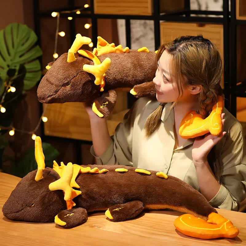 Genshin Impact Morax Dragon Plush Doll Pillows Zhong Li Cosplay Anime Cosplay Costume Props Accessories Cartoon Bolster Gift