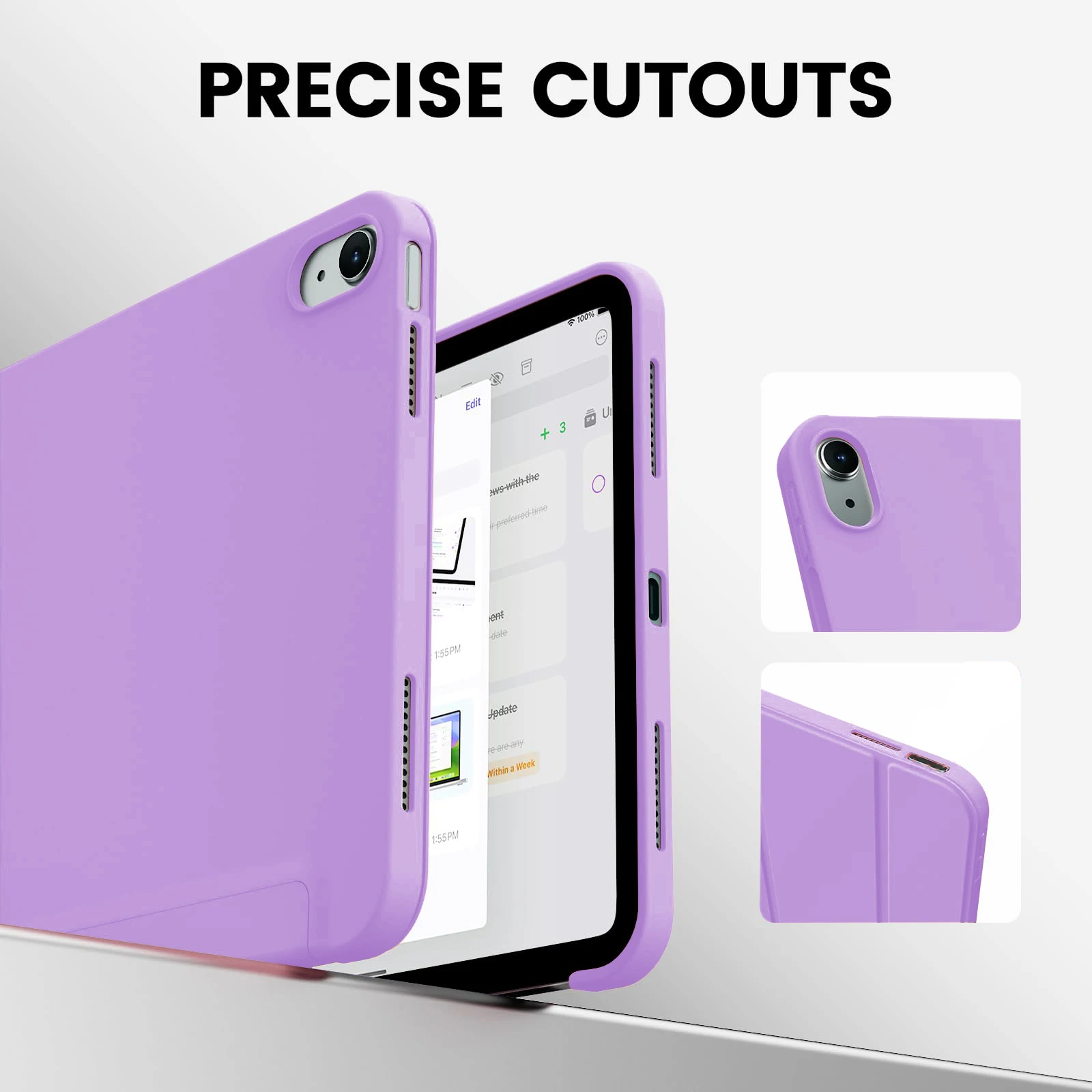 Smart Magnetic Flip Cover with Stand for Tablets - Sleek and Durable Design