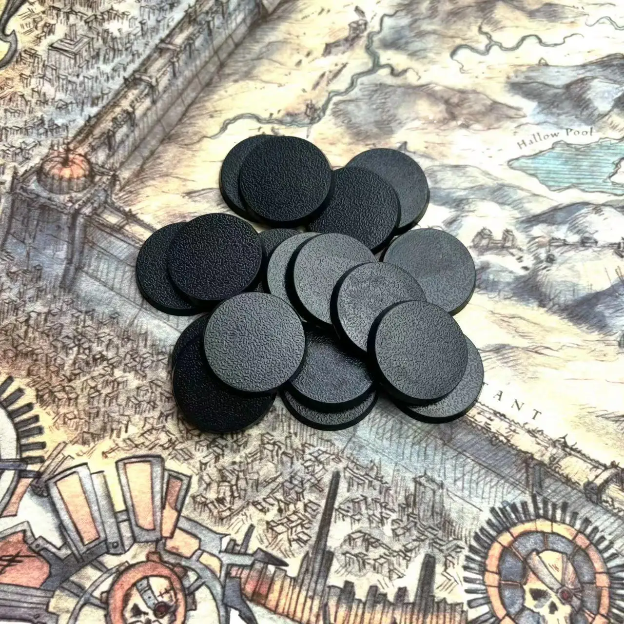 28.5mm Round Bases for Gaming Miniatures and Table Games Round 28.5mm Bases