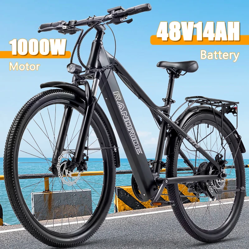 YG70 High Speed 1000 Watt Brushless Motor 27.5 Wheels City Commuter Electric Bike Fork Suspension Aluminum alloy frame Ebikes