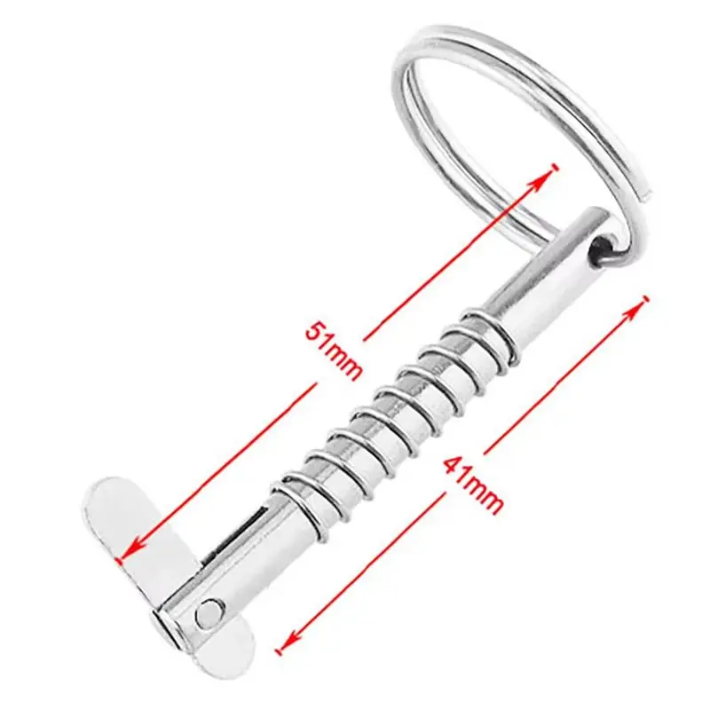 Perni A Sgancio Rapido In Acciaio Inox 316 - 2 Pezzi Per Barche, Tende E Cerniere (5mm) - Foto 6