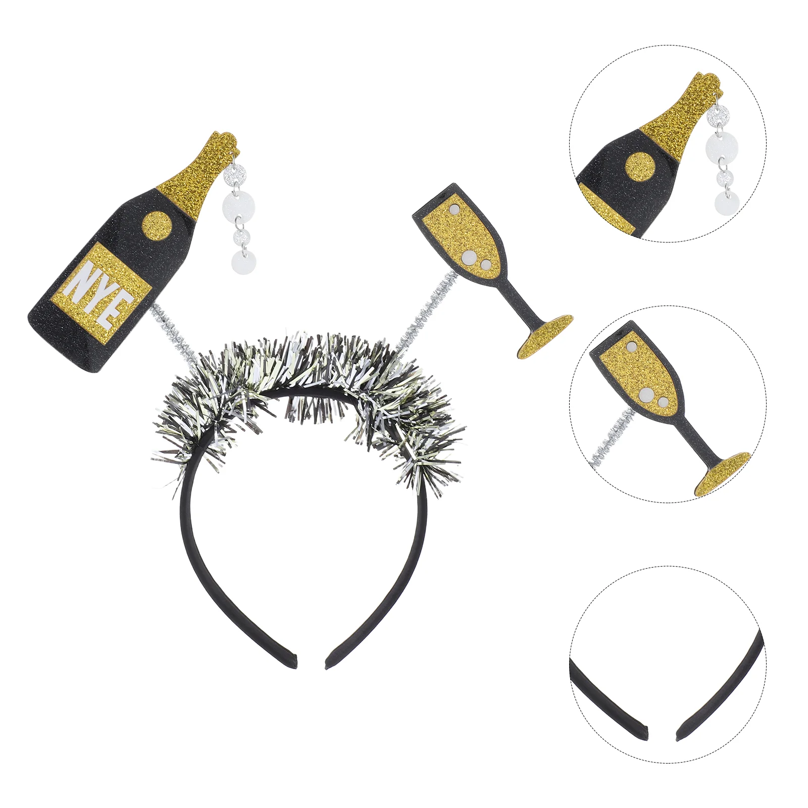 Bottle Shaped Hair Accessories Unique Headbands Holiday Decorations Festive Hair Bands New Year Costumes Accessories