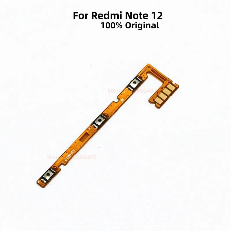 

Original Power ON/OFF Buttons Connector For Xiaomi Redmi Note12 Note 12 Power Switch Volume Control Key Flex Cable Replacement