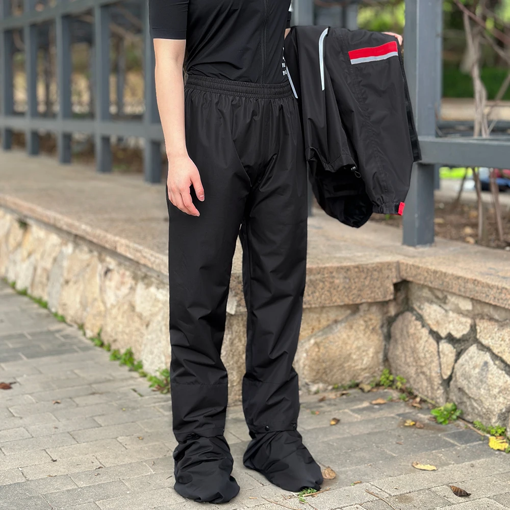 WOSAWE Cycling Rain Pants Mtb Bike Riding Mountain Long Pants Quick Drying Waterproof Men Bicycle
