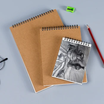 A3/A4/A5/A6 Professional Sketchbook Thick Paper Spiral Bound Sketch Book Pad 160 GSM Notebook for Painting Paper Art Supplies 3
