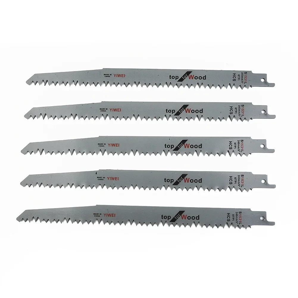 Reciprocating Saw Blades for Fast Cutting Straight Cutting Woodworking Saber Saw Blades Jigsaw S1531L 1/3/5PCS