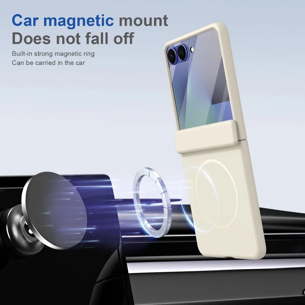 Magnetic Hinge Protection Phone Case with Front Screen Protector Cover