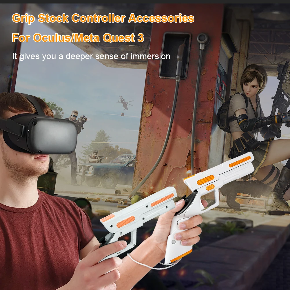 미끄럼 방지 VR 게임 스톡 커버 그립 부착물 땀 방지 VR 부착물 (메타/오큘러스 퀘스트 3용) (오큘러스 퀘스트3용) (메타 퀘스트3용)