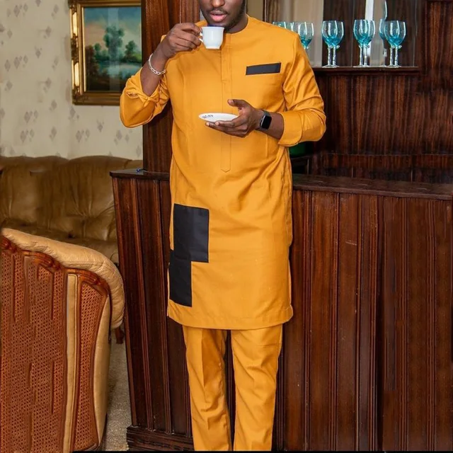 Adeyemi Long Sleeve Dashiki Outfit - Image 2