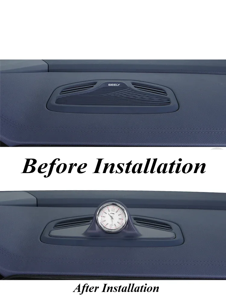 Car Clock for Geely Monjaro Xingyue L Dashboard Central Control Electronic Quartz Decorative Accessories