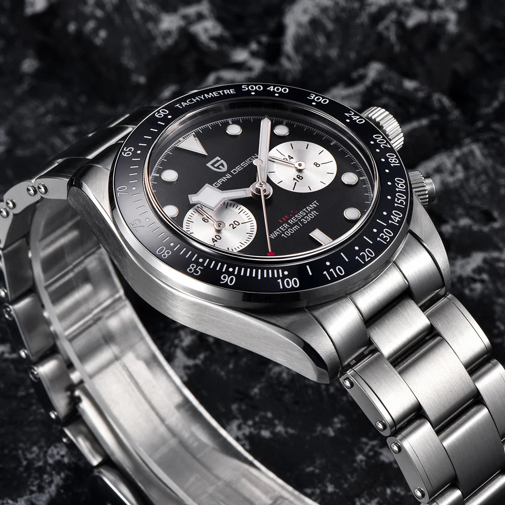 パガーニデザインパンダメンズ腕時計高級クォーツ腕時計クロノグラフ