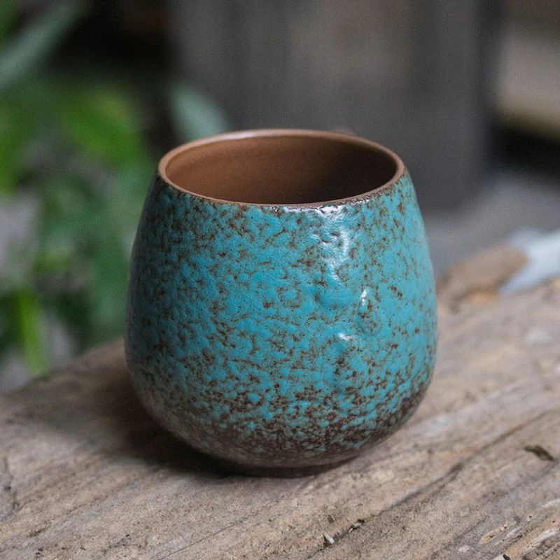 Kiln change Japanese rough pottery household master cup single cup tasting tea large creative personality kung fu tea cups