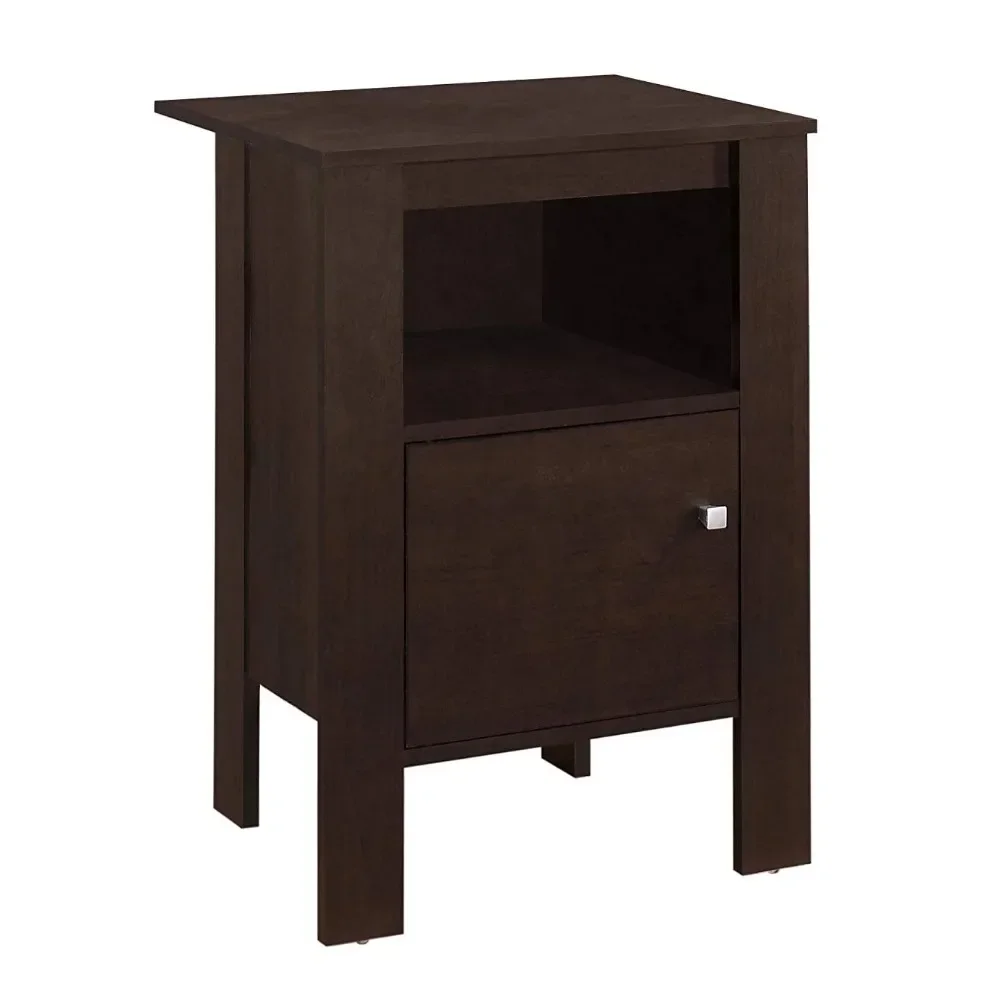 

Accent Table, Side, End, Nightstand, Lamp, Storage, Living Room, Bedroom, Laminate, Brown, Transitional