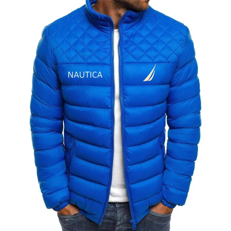 Nautica 남성용 프리미엄 브랜드 재킷, 따뜻한 패딩 재킷, 캐주얼 경량 코트, 패션 트렌드, 새로운 스타일, 가을 및 겨울 