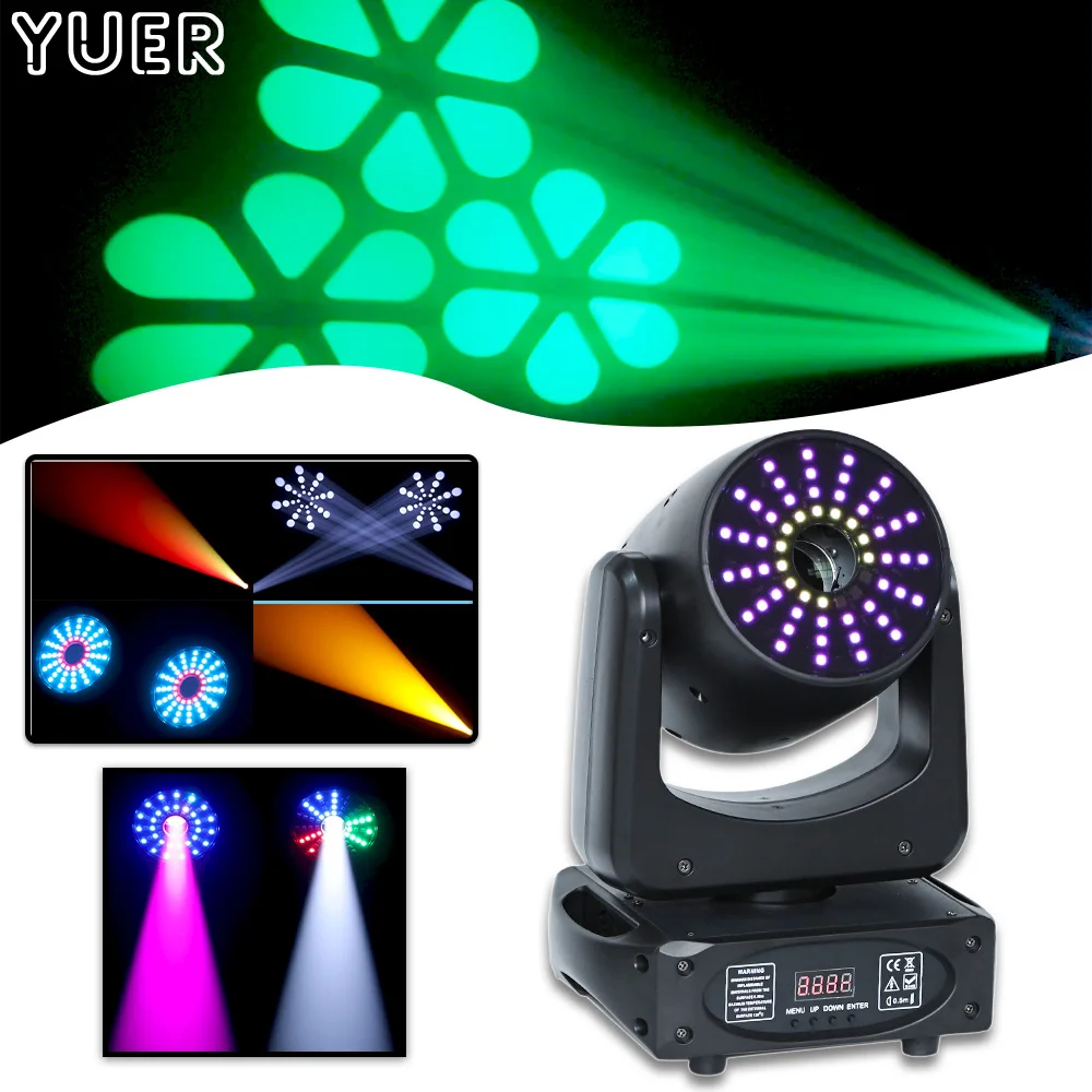 Nuovo 150W Bee Spot 3 Prisma Neon Rgb Light Strip Moving Head Stage Light Per La Festa Di Nozze Dmx512 Music Control Dj Disco
