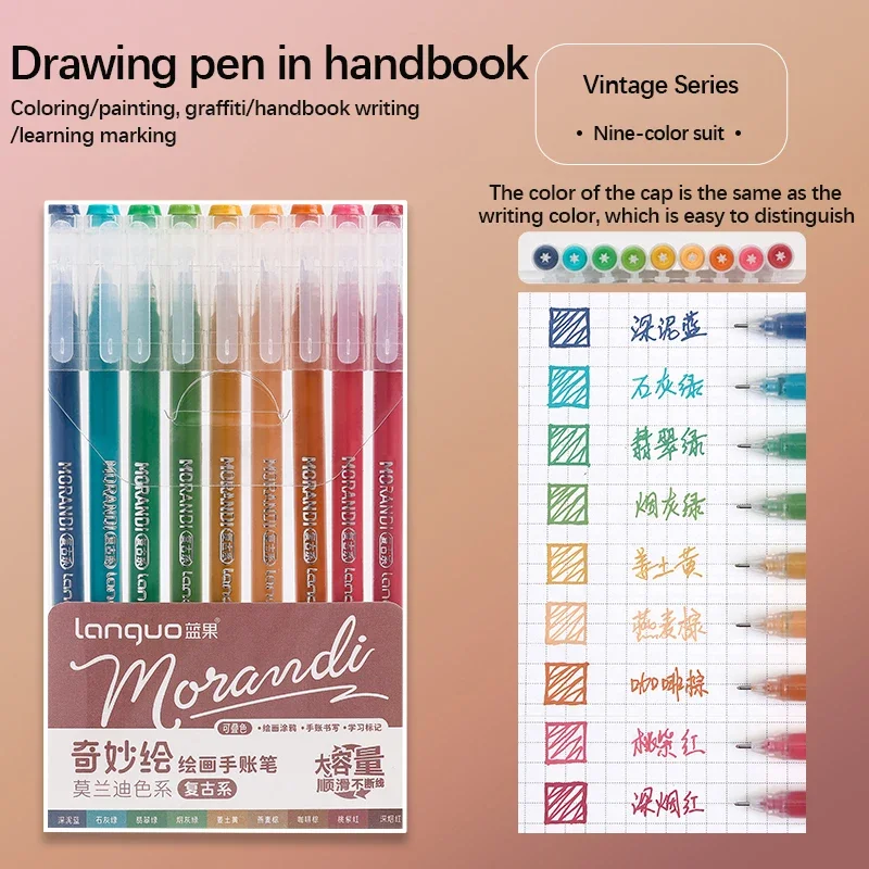 Vibrant Color Gel Pen Set - Kawaii Stationery for Journaling & School Supplies