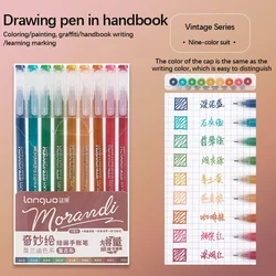 Vibrant Color Gel Pen Set - Kawaii Stationery for Journaling & School Supplies (9Pcs D)