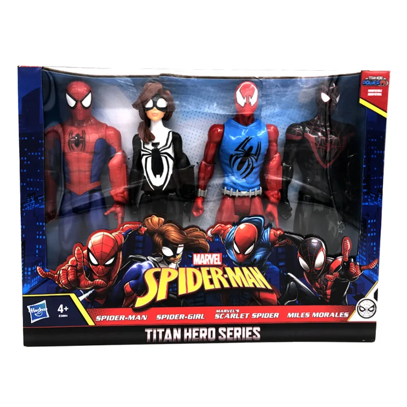 HASBRO Pack de 3 figurines Marvel Titan - 30 cm - Spiderman