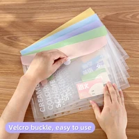 A4 Ring Binder 4-Hole Student Exam File Holder, Office Document Organizer with Detachable & Replaceable Inserts 4