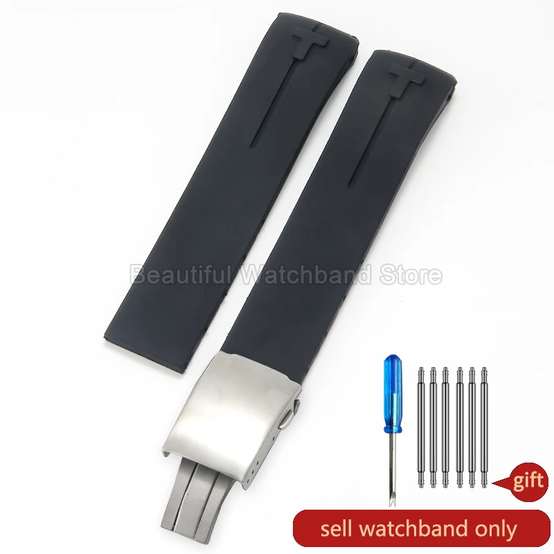 Premium Silicone Watch Strap – Scratch-Resistant, Color-Stable, Odorless Design with Folding Buckle