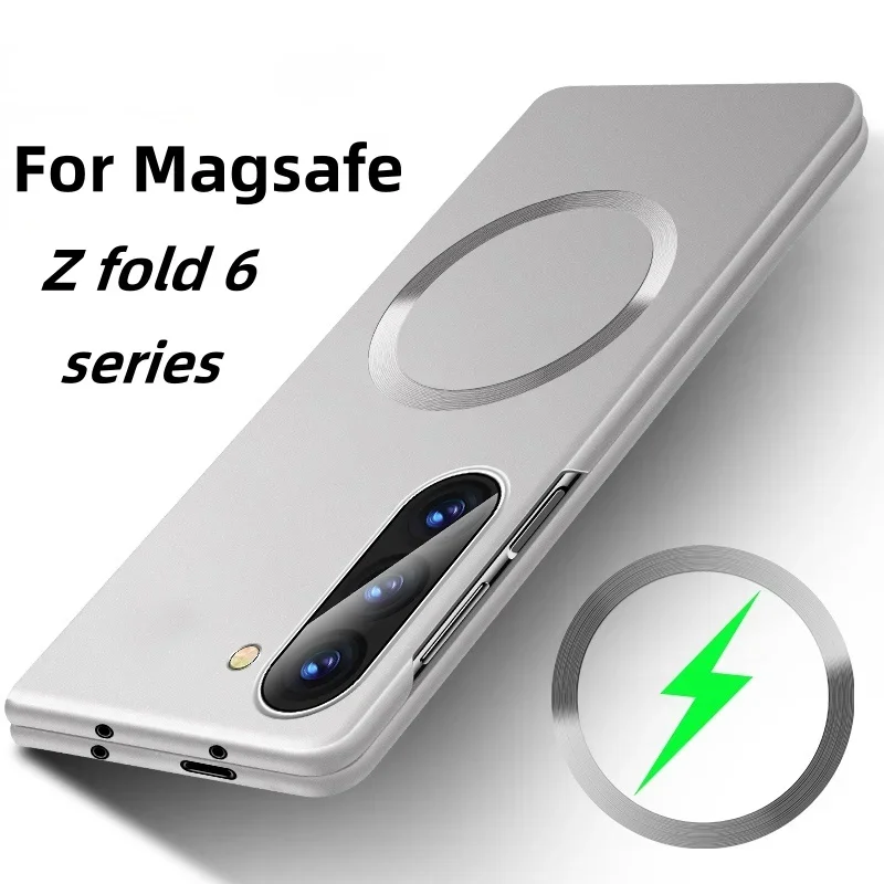 Ultra Thin Matte Metallic Magsafe Magnetic Case with Wireless Charging and Shockproof Protection