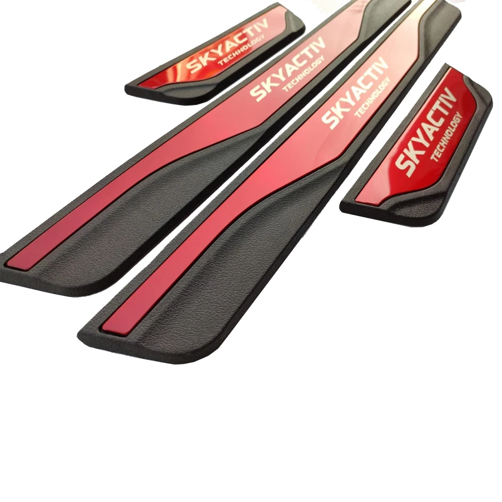 4 stuks Rvs Auto Instaplijsten Protector Voor Mazda CX-3 CX-5, Welkom