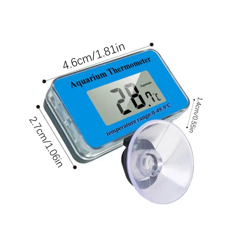 Fish Tank Thermograph Wireless Digital Aquarium Thermograph Aquarium Fish Tank Accessories LCD Display Terrarium Water