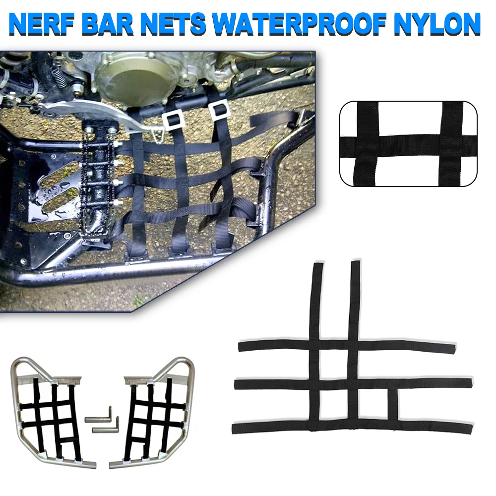 

Motorcycle Parts Nerf Bar Nets For Yamaha Banshee 350 Raptor 350 660 700 YFZ450 YFZ450R Waterproof Nylon ATV Toolkit For Polaris