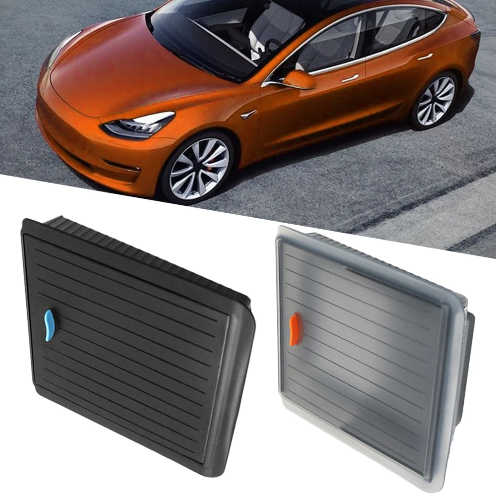 

Fit for Tesla Model 3/Y Center Console Armrest Magnetic Hidden Storage Box Privacy Card Storage Holder Car Interior Accessories