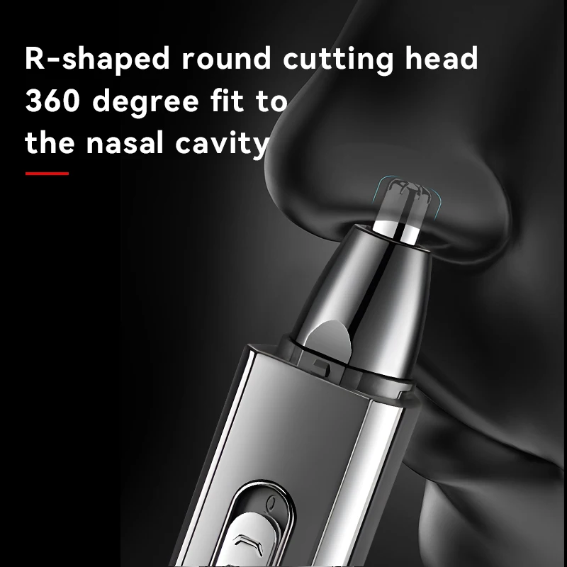 Kemei Multifunction Ear and Nose Hair Trimmer Eyebrow Facial Sideburns Hair Trimmer Men Body Grooming TYPE-C USB Rechargeable 5