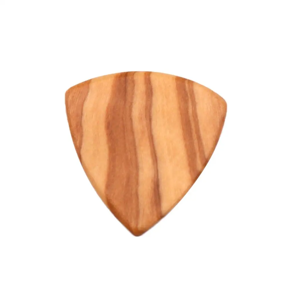 Guitar Plectrum Wood Guitar Picks 2mm Olive Wood Picks Triangle