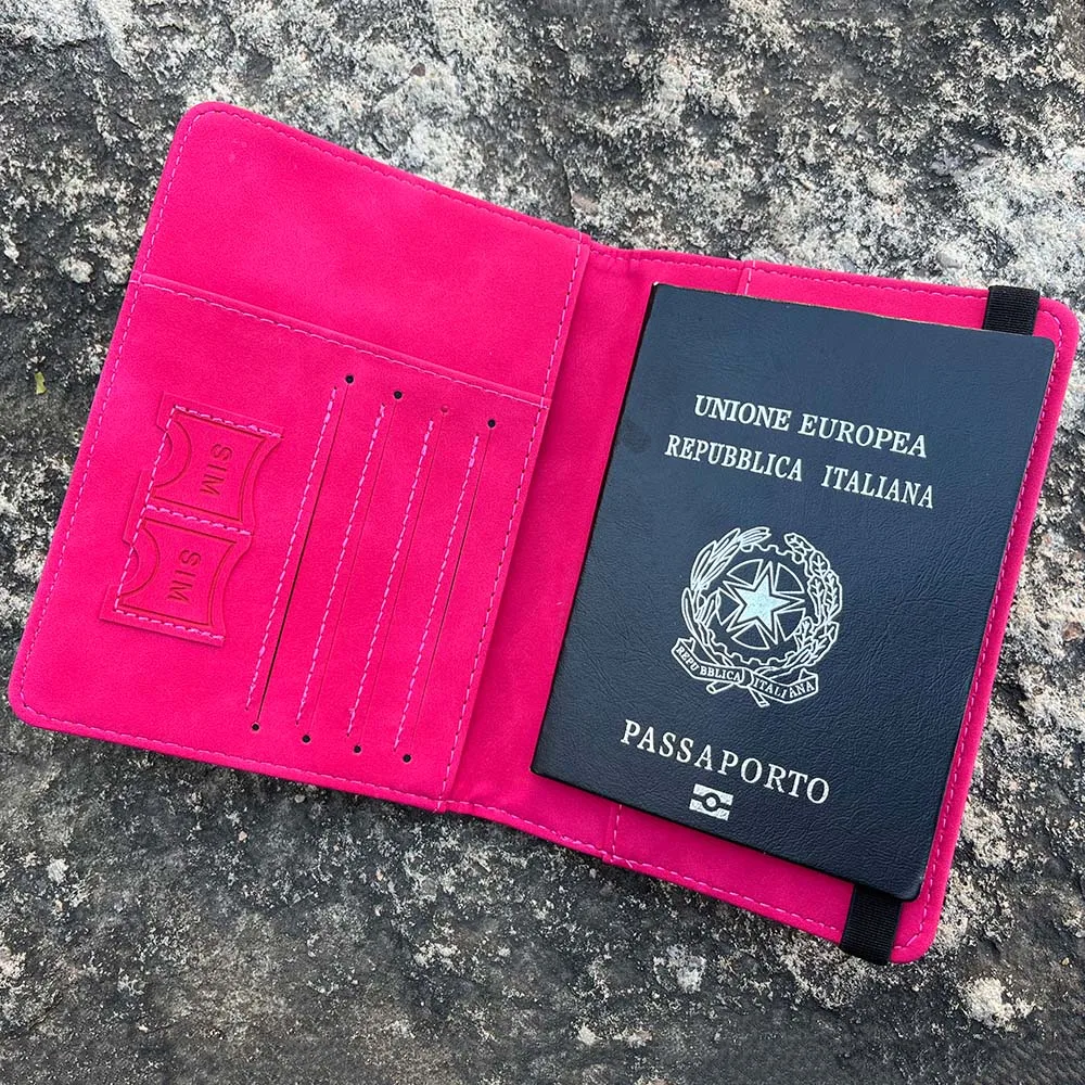 Personalised RFID passport holder for travel