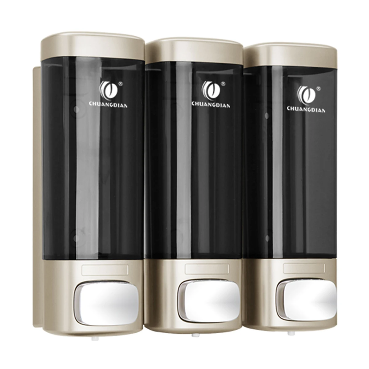 Single/Double/Triple 320ML Liquid Soap Dispenser Wall Mount Bathroom Shower Gel Shampoo Lotion Dispensing Container Bottle Clear