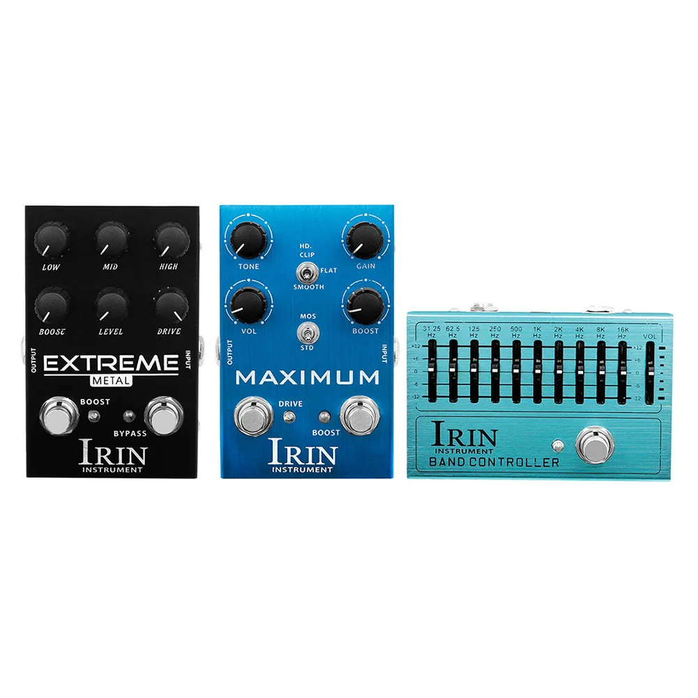 

IRIN Overdrive Distortion Ten Segment Eq Effect Device For Electric Guitar Handle Penetrating Tone Sharp Wide Rhythm Tone