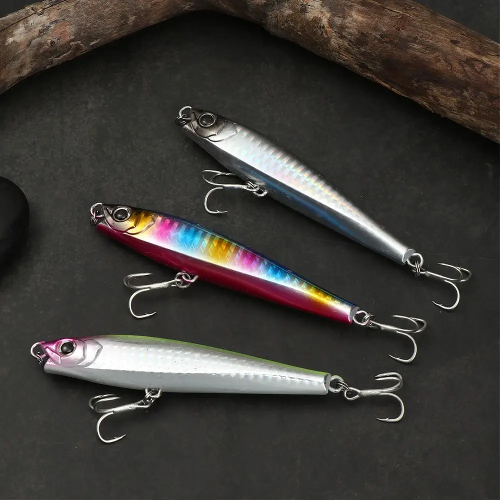 95mm/40g Minnow & Pencil Lead Sea Bass Tuna Ocean Fishing Lures Hard Bait  Japan Tackle Sinking Swimbait Ice Fish Whopper - AliExpress